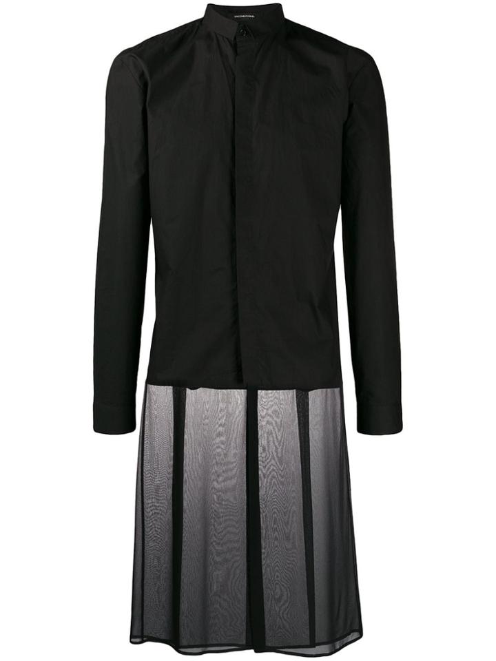 Unconditional Sheer Hem Shirt - Black