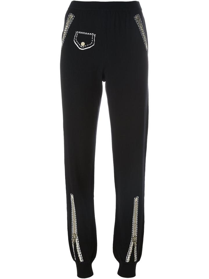 Moschino Pocket Effect Tapered Trackpants