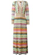 Missoni Zig Zag Dress, Women's, Size: 44, Viscose/cupro/polyester/silk