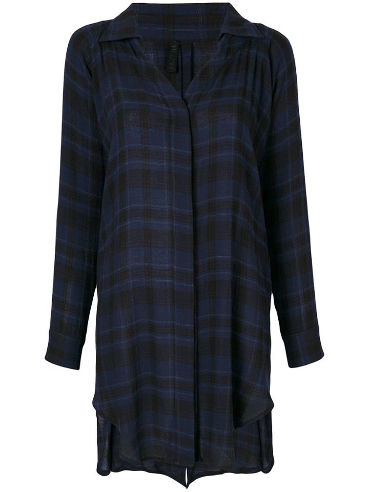 Unravel Project Loose Checkered Knitted Top - Black