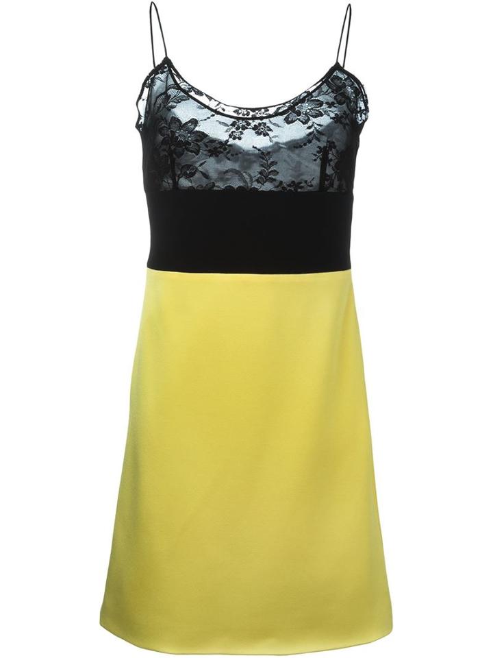 Fausto Puglisi Floral Lace Panel Fitted Dress