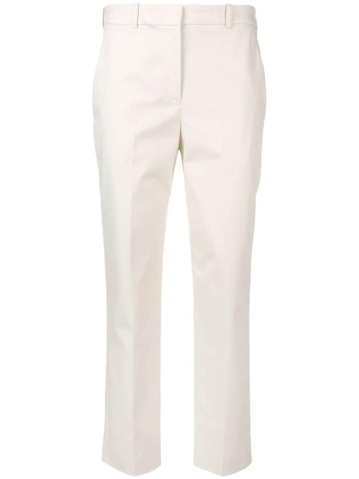 Jil Sander Navy Cropped Tailored Trousers - Neutrals