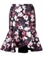Romance Was Born - 'magnolia Blossom' Skirt - Women - Silk/polyester - 10, Black, Silk/polyester