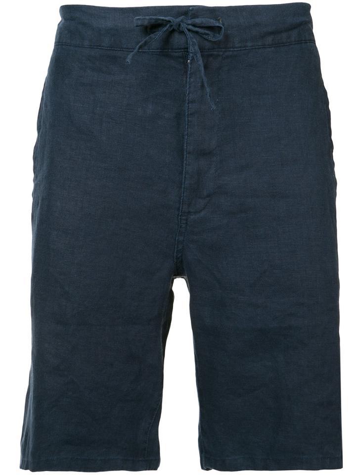 Onia - Max Drawstring Shorts - Men - Linen/flax - M, Blue, Linen/flax