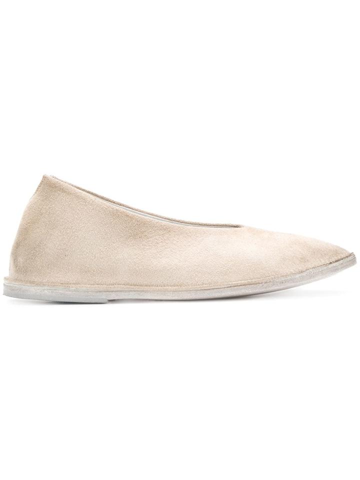 Marsèll Asymmetric Ballerina Pumps - Neutrals