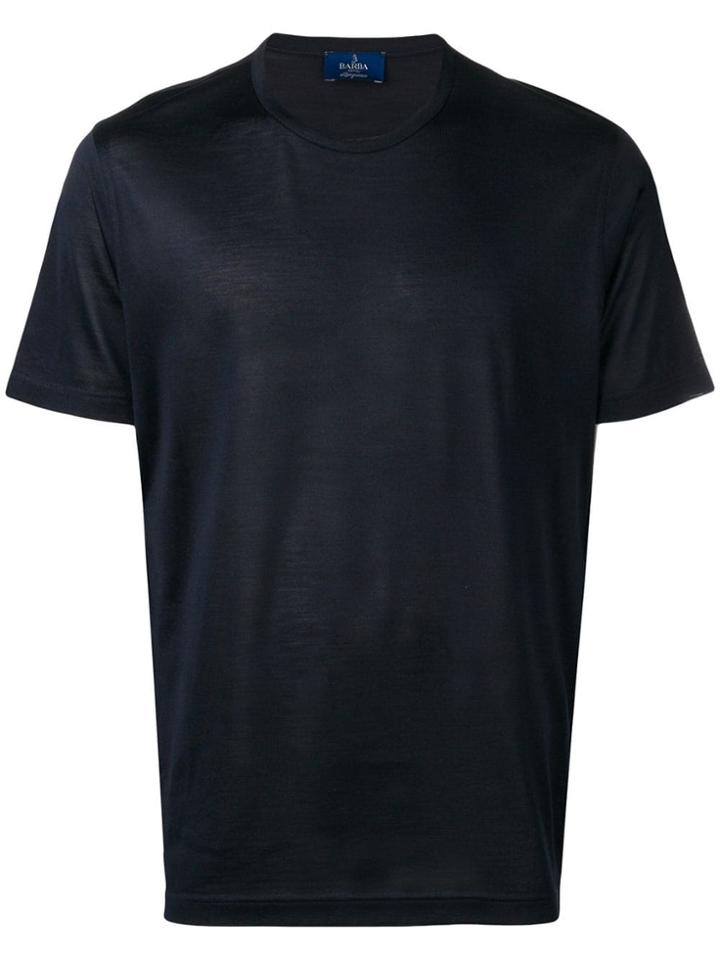 Barba Classic Satin T-shirt - Blue