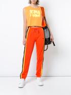 Fenty X Puma Cropped Logo Top - Yellow & Orange