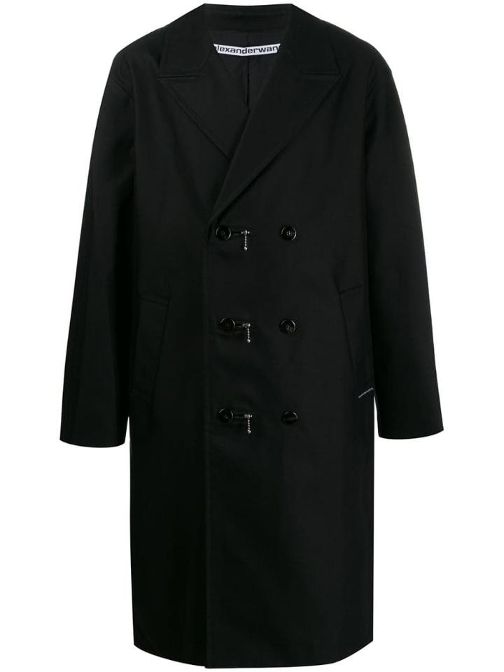 Alexander Wang Zip Double-breasted Coat - Black