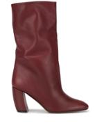 Neous Ophrys 80mm Slouch Boots - Red
