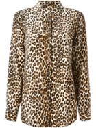 Equipment Leopard Print Shirt, Women's, Size: Medium, Nude/neutrals, Silk