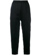 Ilaria Nistri - Sheer Side Trousers - Women - Polyester/viscose - 42, Black, Polyester/viscose