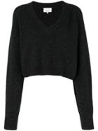 3.1 Phillip Lim Cropped Fitted Sweater - Grey