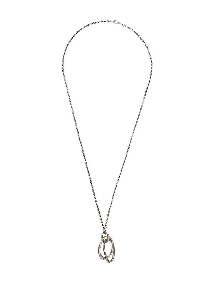 Tobias Wistisen Ring Pendant Necklace - Metallic