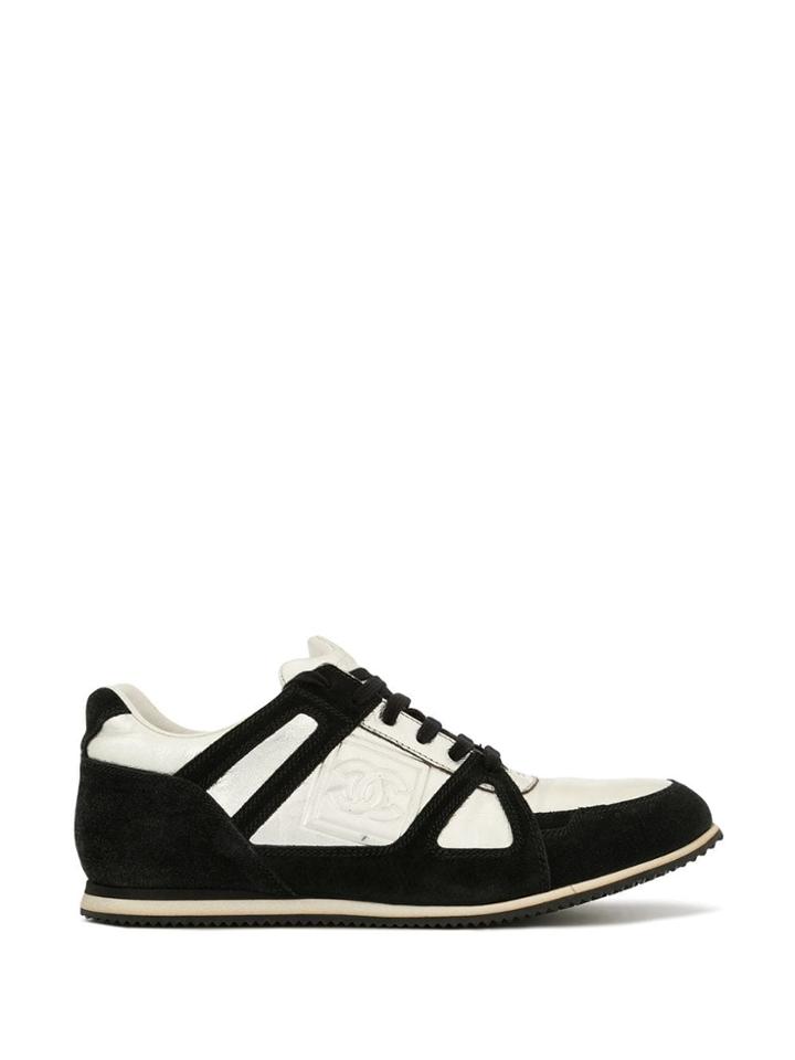 Chanel Vintage Metallic Sneakers - Black