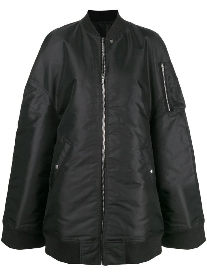 Rick Owens Oversized Bomber Jacket - Black