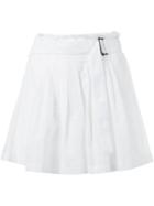 Ann Demeulemeester Wrap Front Shorts, Women's, Size: 38, White, Cotton