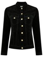 Amapô - Velvet Jacket - Women - Cotton/elastodiene - Pp, Black, Cotton/elastodiene
