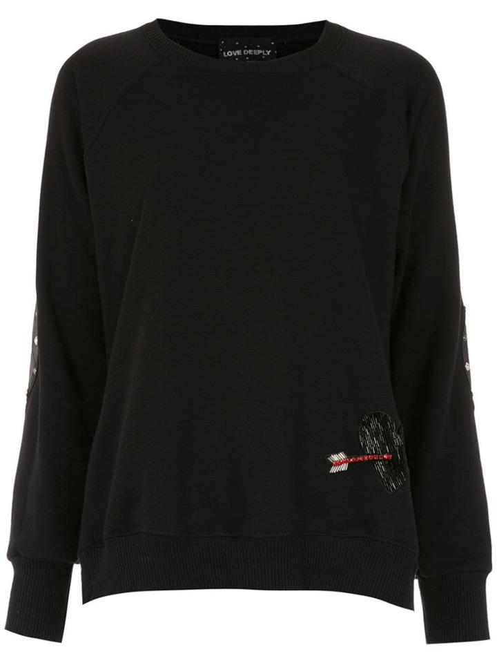 Andrea Bogosian Appliqué Sweatshirt - Black