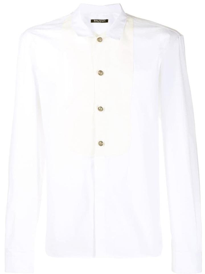Balmain Tuxedo Shirt - White
