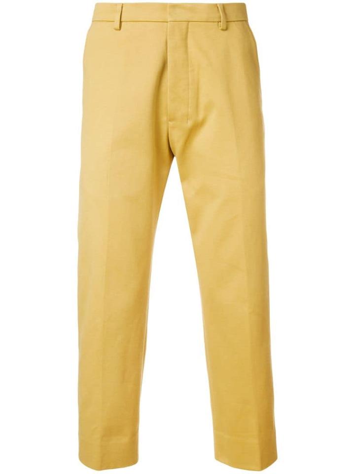 Ami Paris Straight Fit Trousers - Neutrals