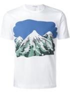 Comme Des Garçons Shirt Mountain Print T-shirt, Men's, Size: S, White, Cotton