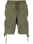 Greg Lauren Army Cargo Shorts - Green
