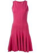 Michael Michael Kors Sleeveless Flared Dress, Women's, Size: 10, Pink/purple, Nylon/spandex/elastane/viscose