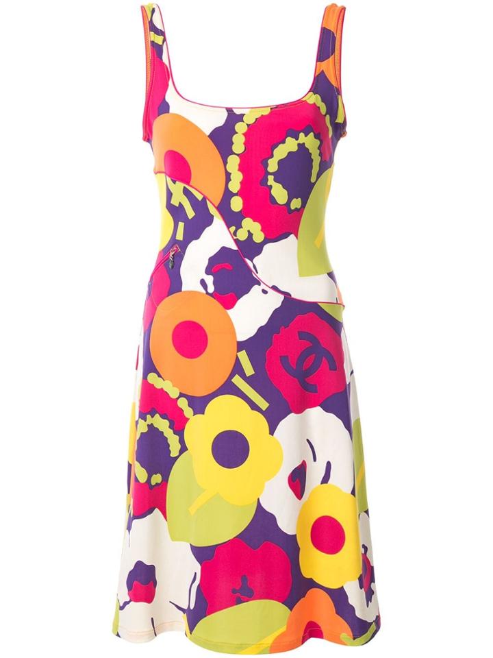 Chanel Pre-owned Sleeveless Swimwear Swimsuit - Multicolour
