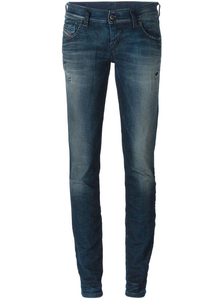 Diesel Grupee. 0847p Jeans, Women's, Size: 26/32, Blue, Cotton/polyester/spandex/elastane
