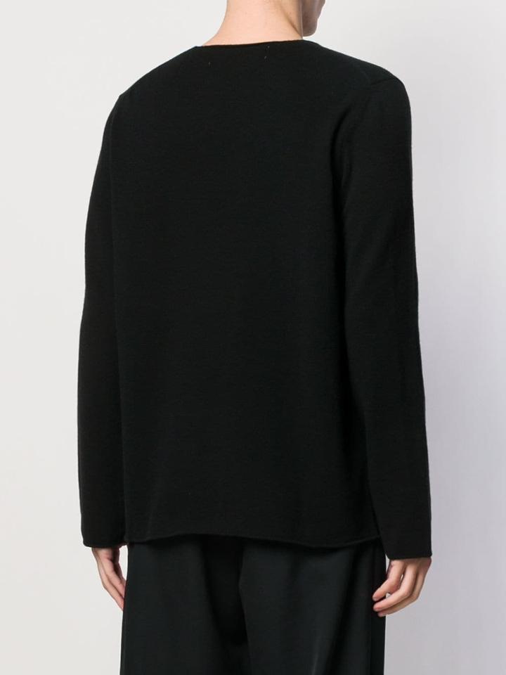 Comme Des Garçons Play Logo Patch Jumper - Black