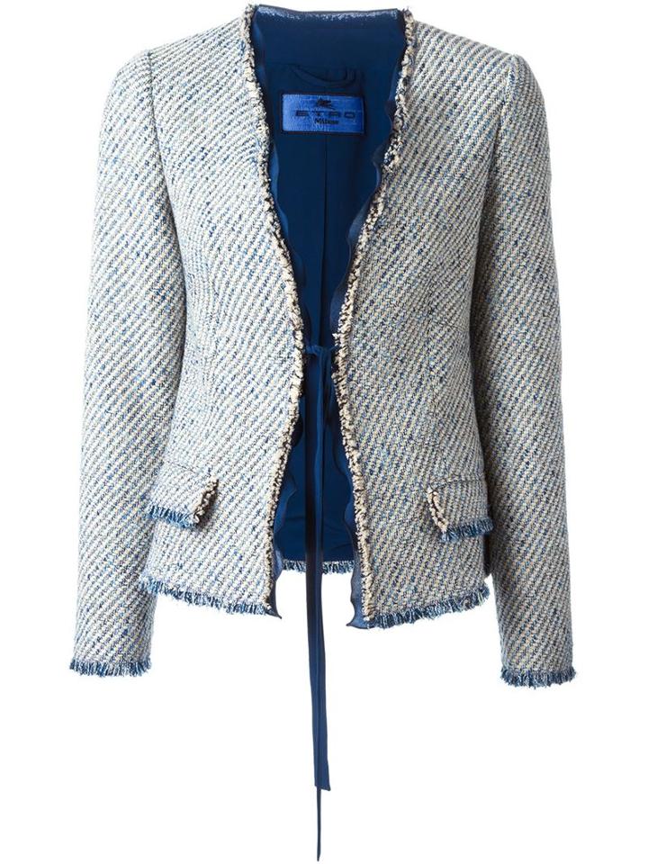 Etro Tie Fastening Woven Jacket