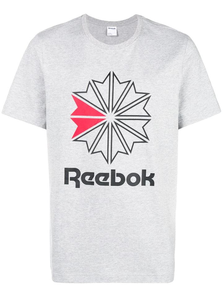 Reebok Logo Patch T-shirt - Grey