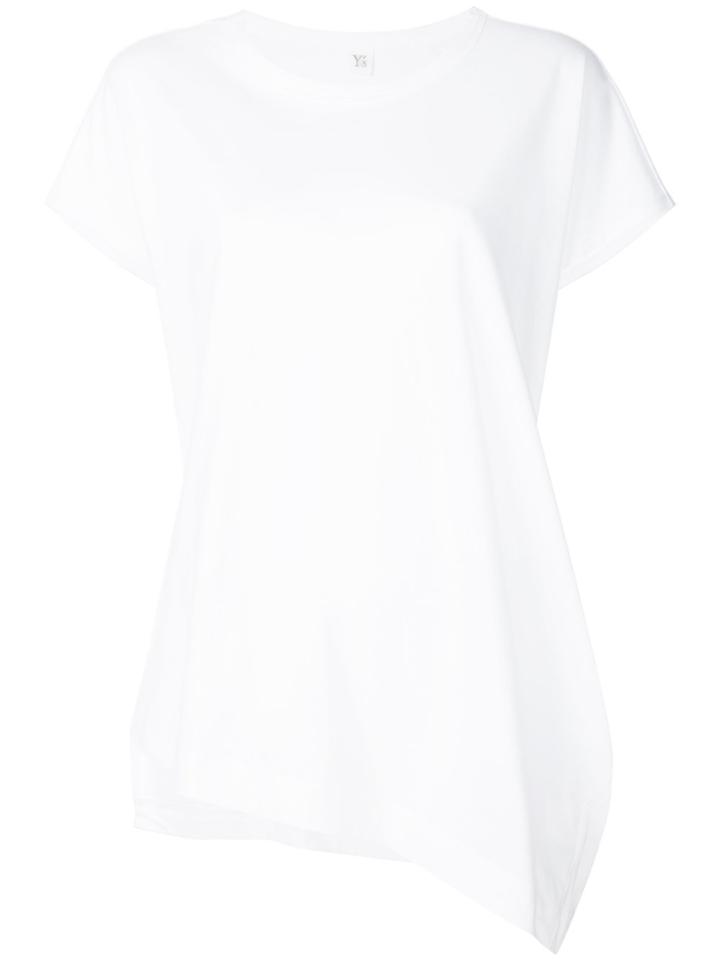 Y's Asymmetric Hem T-shirt - White