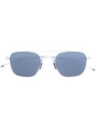 Thom Browne Eyewear Tinted Aviator Sunglasses - Metallic