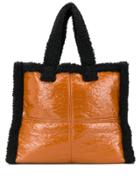 Stand Studio Faux Shearling Tote Bag - Brown