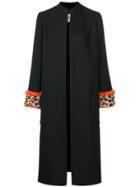 Blugirl Fur Trim Coat - Black