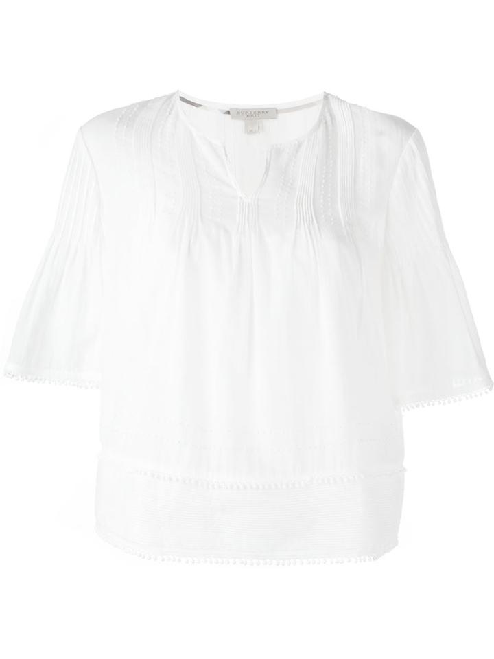 Burberry Brit Pleated Detail Blouse