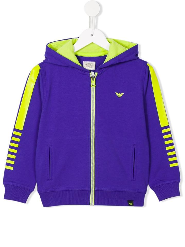Armani Junior Classic Hoodie, Boy's, Size: 8 Yrs, Blue