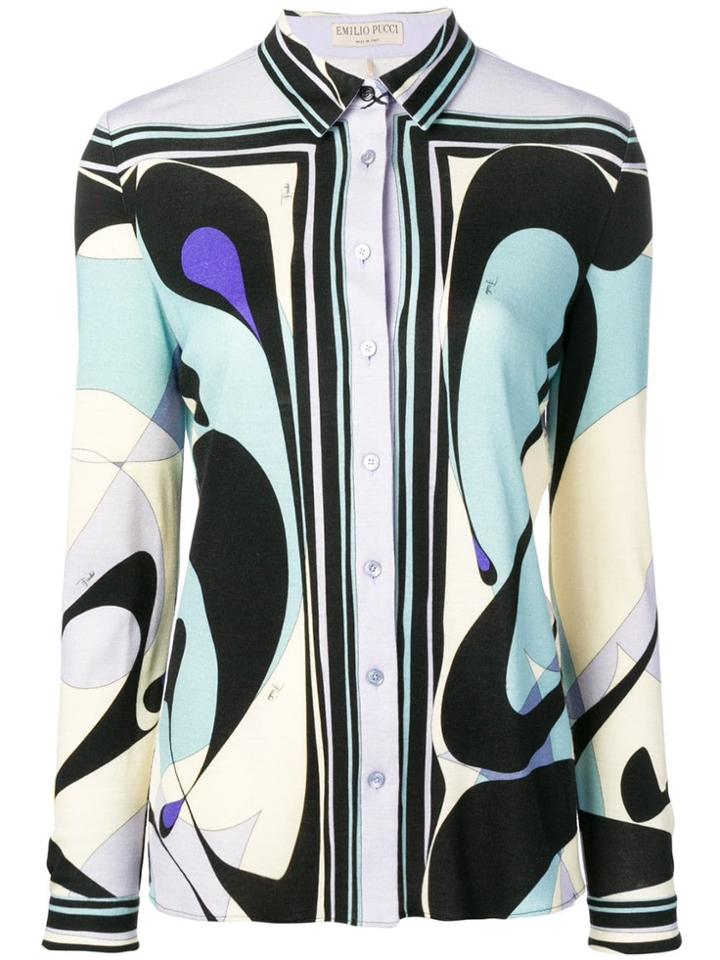 Emilio Pucci Alex Print Button-down Shirt - Black