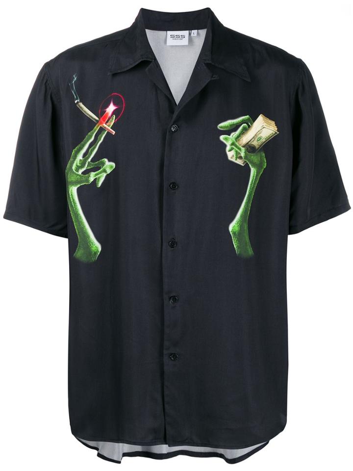 Sss World Corp Graphic Print Shortsleeved Shirt - Black