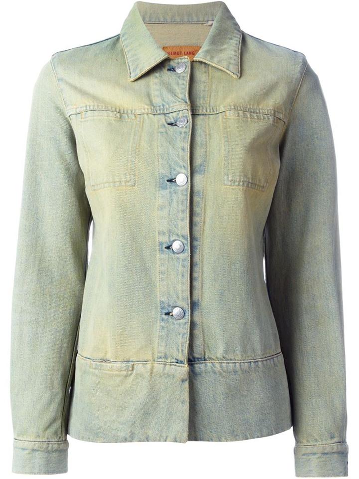Helmut Lang Vintage Distressed Denim Jacket, Women's, Size: 40, Blue