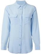 Equipment Classic Shirt, Women's, Size: Xs, Blue, Silk