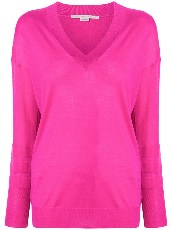 Stella Mccartney V-neck Sweater - Pink & Purple