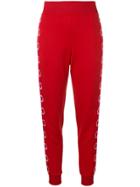 Karl Lagerfeld Circle Logo Track Pants - Red
