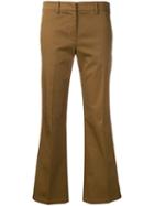 Nº21 Tailored Flare Trousers - Brown
