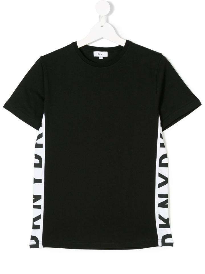 Dkny Kids Side Panel T-shirt - Black