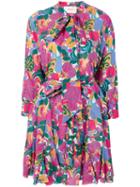 La Doublej Graphic Print Shirt Dress - Pink
