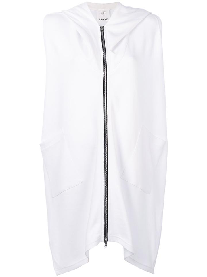 Lost & Found Rooms Sleeveless Cape - White