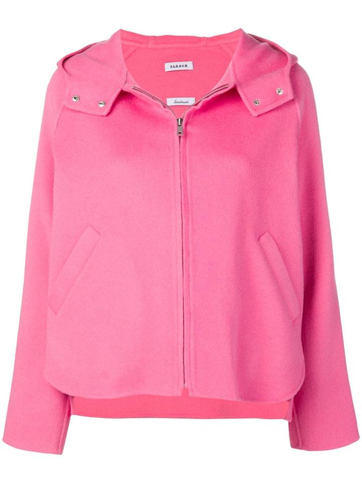 P.a.r.o.s.h. Lottie Hooded Jacket - Pink