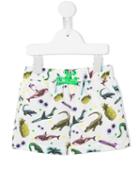 Stella Mccartney Kids - Printed Swim Shorts - Kids - Polyester - 9 Mth, White